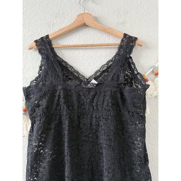 Torrid Under It All Lace Cami Lingerie Sheer Black Wireless Dark Romantic NWT 3x - Picture 7 of 8